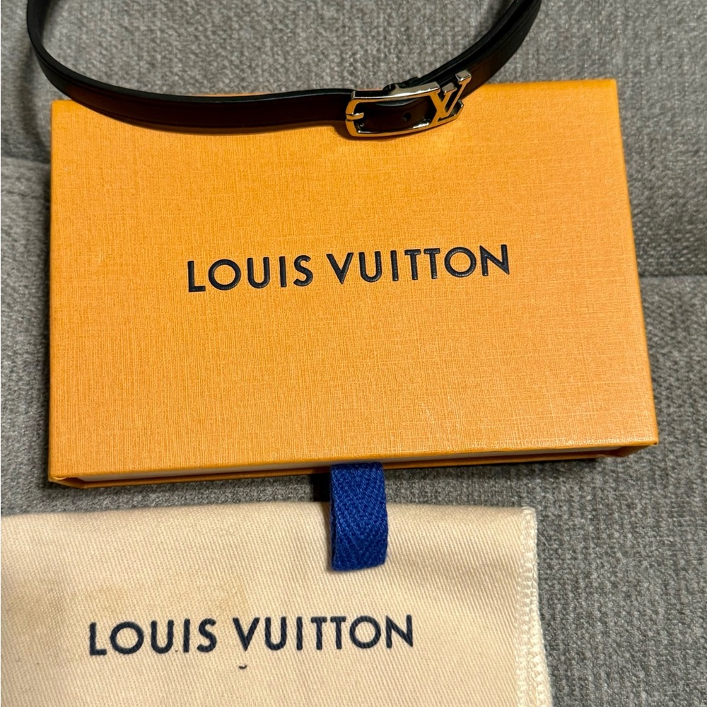 Louis Vuitton Leather Wrap Bracelet